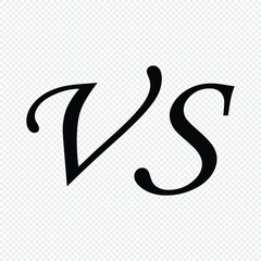 Versus logo, Vector icon for sports, fight, competition, battle, match, game.