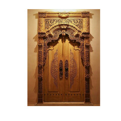 carved wooden door