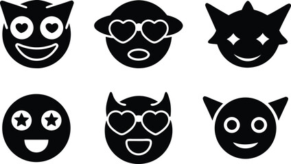 Hilarious Cartoon Eyes and Funny Facial Icons, Set of Goofy Cartoon Faces and Expressions, Funny Cartoon Eyes and Faces , Whimsical Cartoon Eyes and Face Elements, smile, emotion, wow, happy reaction.