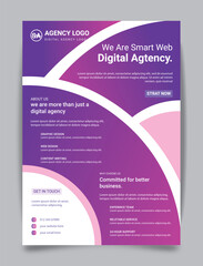 Modern corporate letterhead template, vector template letterhead.