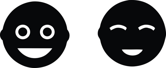 Obraz premium Hilarious Cartoon Eyes and Funny Facial Icons, Set of Goofy Cartoon Faces and Expressions, Funny Cartoon Eyes and Faces , Whimsical Cartoon Eyes and Face Elements, smile, emotion, wow, happy reaction.