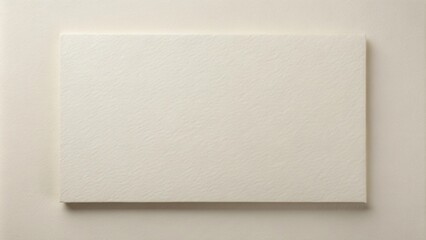 Cream-colored textured paper card mockup on a pale background, ideal for design presentations or invitations