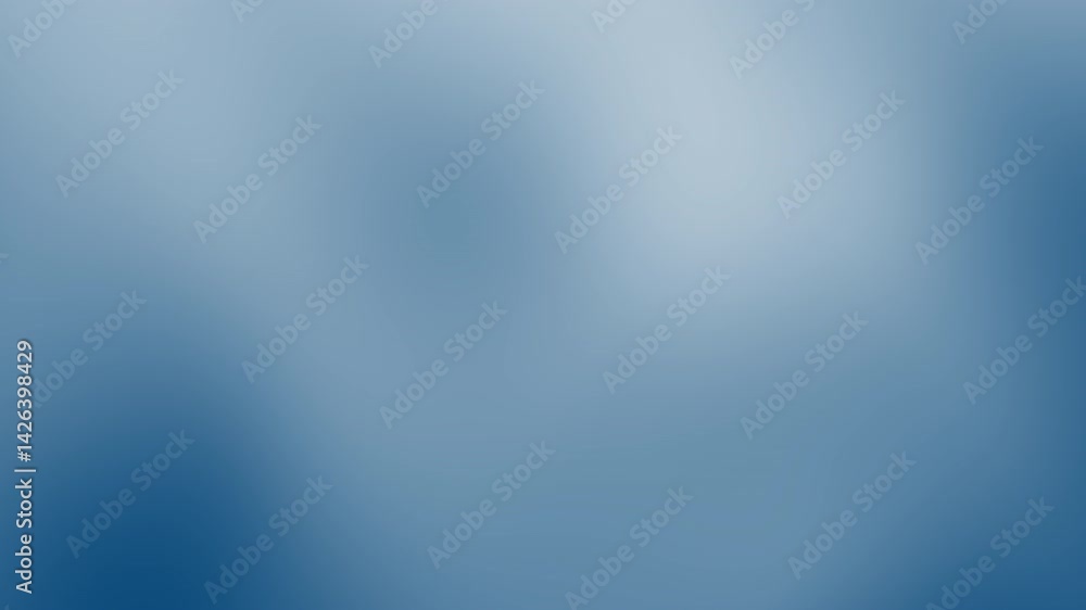 Poster a serene gradient of blue tones, creating a calming and tranquil atmosphere, ideal for backgrounds o