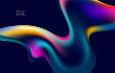 Vibrant Abstract Wave Design with Multicolored Streaks