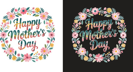 happy mother day t shirt design vector