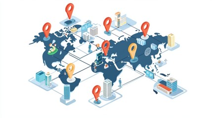 real-time cross-border communication strengthening global networks driving innovation in industries and facilitating dynamic connections between people and businesses worldwide creating an