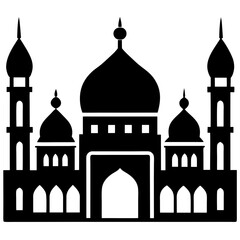 taj mahal vector illustration