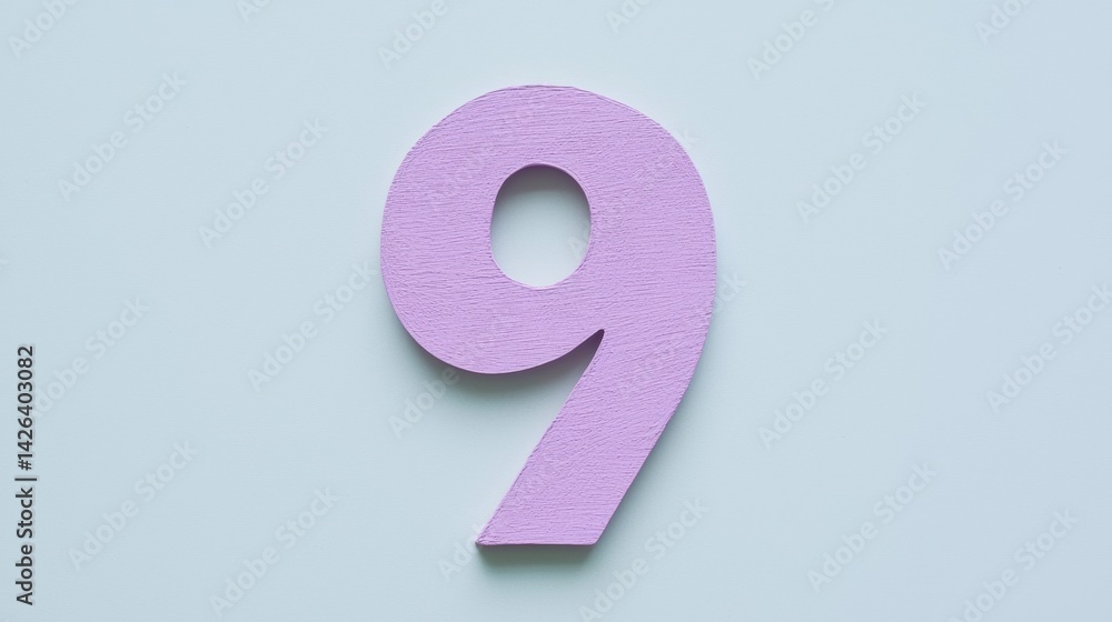 Poster creative number display home decor visual art minimalist design close-up conceptual interpretation
