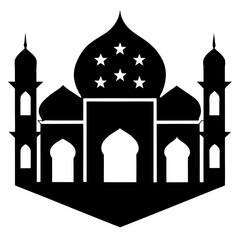 taj mahal vector illustration