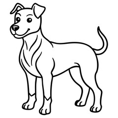 vector illustration of a dog