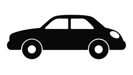 Car ilhouetteCar vector flat cartoon cars and transportation Illustration ilhouette White Background