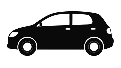 Fototapeta premium Car ilhouetteCar vector flat cartoon cars and transportation Illustration ilhouette White Background