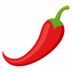 Red Hot Chili Pepper Vector Illustration