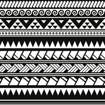 polynesia hawaiian tribal pattern ethnic ornaments art fabric carpet print pattern wallpaper background