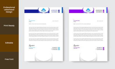 Professional Letterhead Design Template