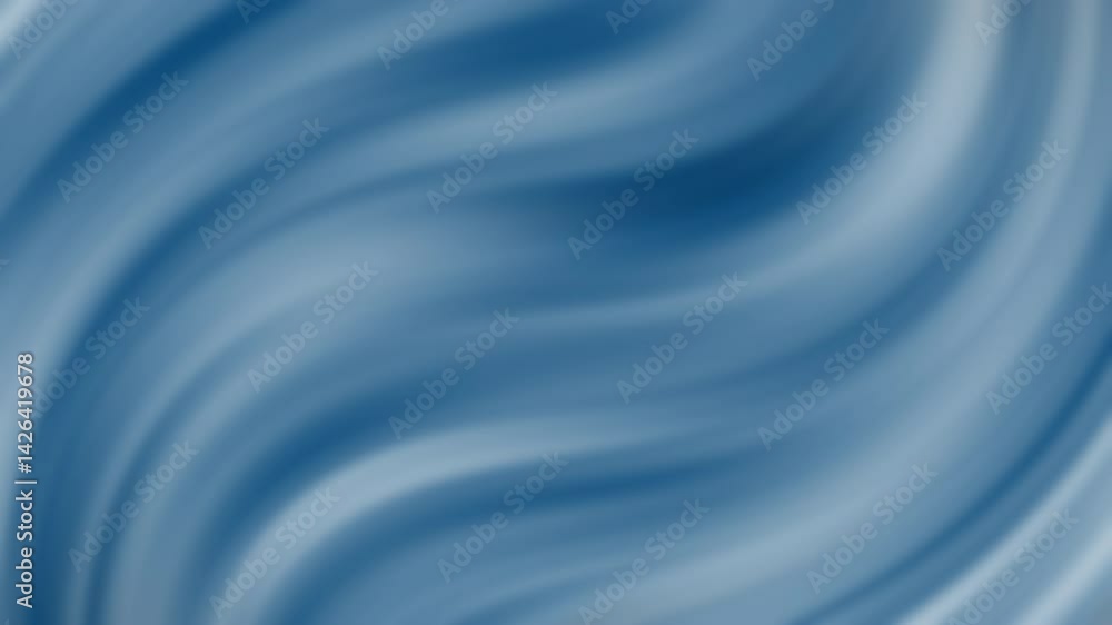 Poster A soft, flowing abstract pattern in various shades of blue, creating a sense of tranquility and movement.