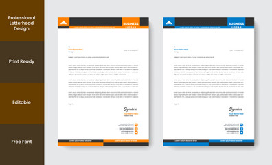 Professional Letterhead Design Template
