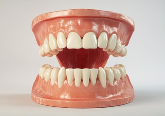 Obraz premium The morphology of human teeth is illustrated in a 3D medically accurate depiction