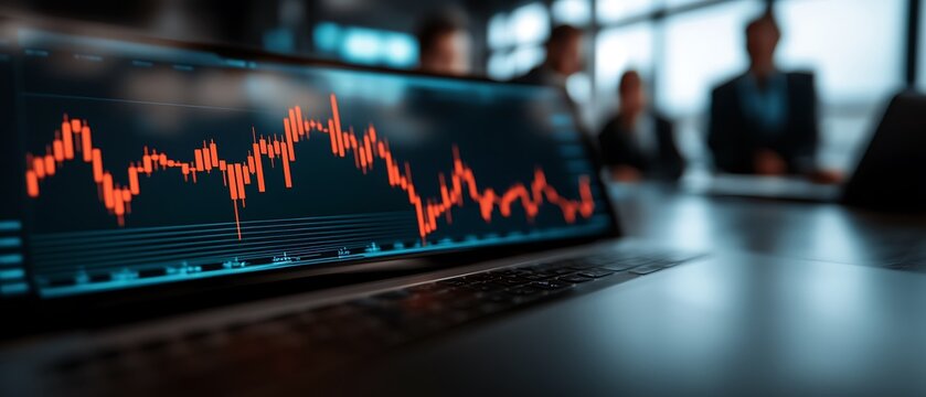 Stock Market Decline Meeting Room