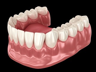 Fototapeta premium A medically accurate 3D illustration of a tooth, highlighting overcrowding and abnormal dental occlusion