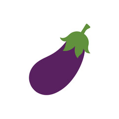 eggplant on a white background