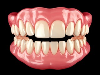 Medically accurate 3D tooth illustration featuring the maxilla with a U-shape ovoid arch form