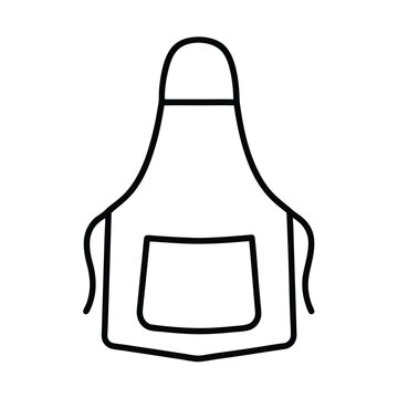 recommend clip art: Minimalist apron icon illustration kitchen cooking tool line art graphic vector