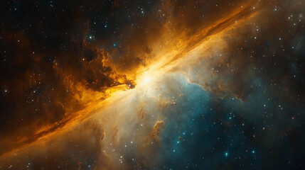 Fototapeta premium Embarking on a breathtaking cosmic odyssey, uncovering the infinite wonders of the universe--from dazzling galaxies and shimmering stars to ethereal nebulae.