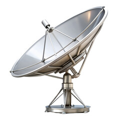 Satellite antenna isolated on white background