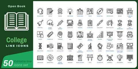 50 set_line icon_open book