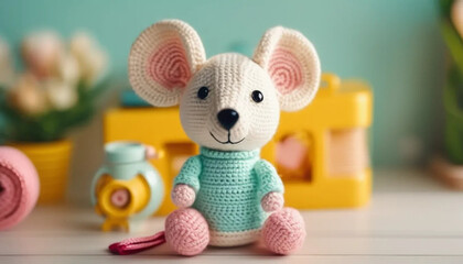 Crochet mouse toy