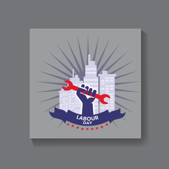 May 1st International Labor Day poster background design