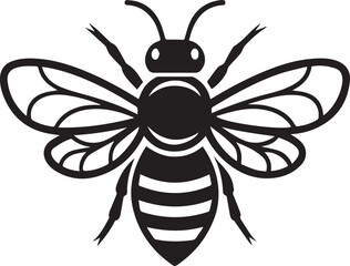 Bee vector logo design sign art illustrator