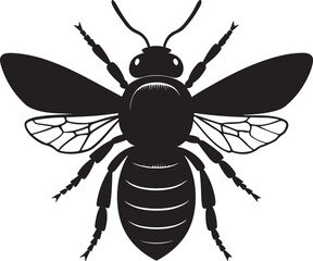 Bee vector logo design sign art illustrator