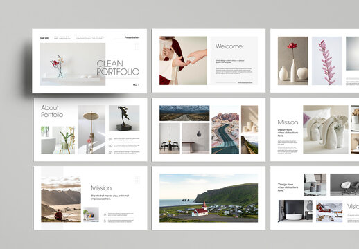 Clean Photography Presentation Template for Portfolio Showcase