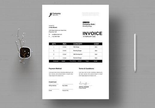 Invoice Design Template