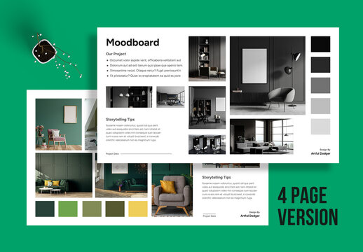 Minimalist Interior Design Moodboard