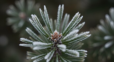 Frosty Pine Needle Texture