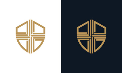 Classic Shield With a Creative Cross Logo Design