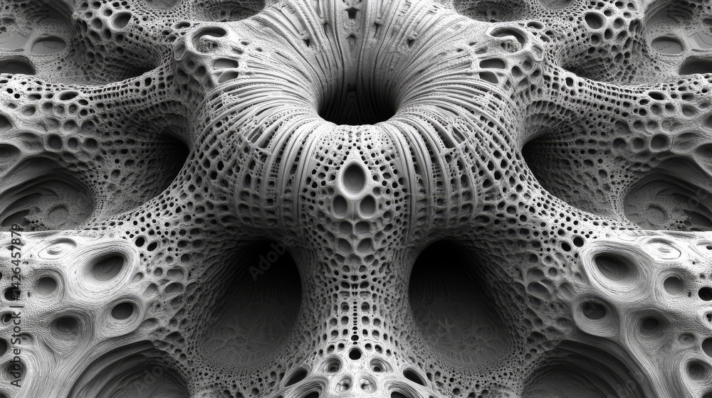 Poster this 3d render presents a futuristic, high-tech light background, complete with a wall texture that 