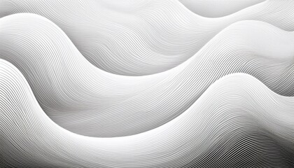 stylish and modern minimalist seamless white wave texture pattern background with monochromatic color scheme abstract white wave forms background