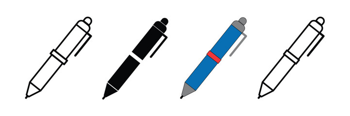 pen icon vector illustration. Signature pen symbol template for graphic and web design collection