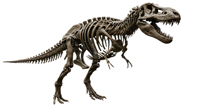 t rex dinosaur isolate background