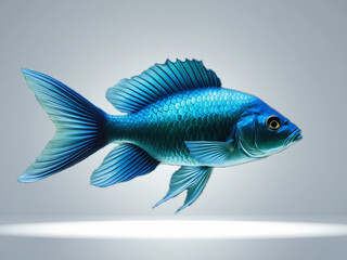 Fish Displayed Against Various Creative Backgrounds

