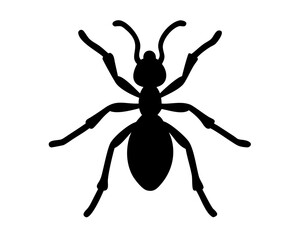 vector illustration of a silhouette of ant