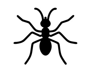 vector illustration of a silhouette of ant