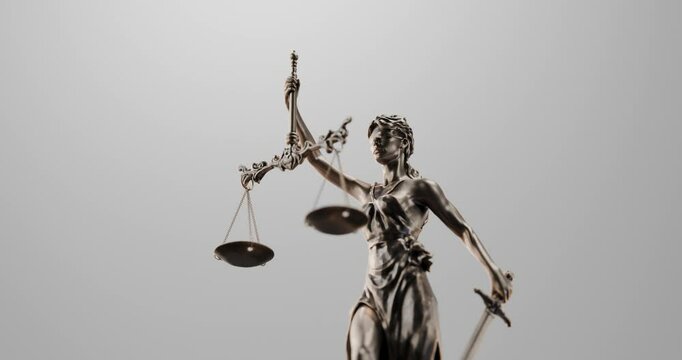 Legal Concept: Lady Justice as symbols of law and order