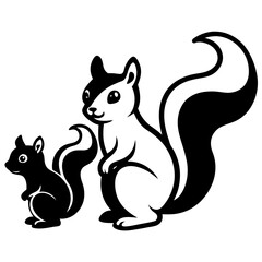 black and white cats