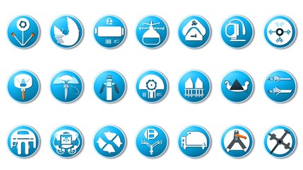 Professional Service Tools Pictograph with Nanocopter Equipment for Maintenance and Repair Tasks