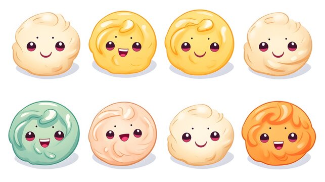 Top view of playful and adorable pastry dough for baking enthusiasts and confectioners